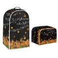 thumbnail image 1 of Renewold Toaster Cover 4 Slice and Blender Cover for Kitchen Notes Fall Maple Leaves Stand Mixer and Wide Slot Toaster Oven Cover Happy Thanksgiving Appliance Anti Dirty Cover, 1 of 6
