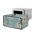 thumbnail image 1 of Renewold Toaster Oven Cover Dust and Fingerprint Protection Microwave Oven Air Fryer Protector Case Polyester Small Appliance Protective Cover, 18.5 x 14.5 x 9 Inches, Daisy Wood Grain Blue, 1 of 7