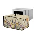 thumbnail image 1 of Renewold Toaster Oven Cover Dustproof Microwave Oven Air Fryer Protector Case Polyester Small Appliance Protective Cover, 20.5 x 16.5 x 10 Inches, Daisy Lavender Dragonfly Butterfly, 1 of 7