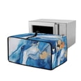 thumbnail image 1 of Renewold Toaster Oven Cover Stain-Resistant Air Fryer Smart Oven Protector with Storage Pockets Easy Clean Kitchen Appliance Accessories, 18.5 x 14.5 x 9 Inches, Marble Blue White, 1 of 7