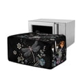 thumbnail image 1 of Renewold Toaster Oven Cover Stain-Resistant Air Fryer Smart Oven Protector with Storage Pockets Easy Clean Kitchen Appliance Accessories, 18.5 x 14.5 x 9 Inches, Dragonfly Flower Black, 1 of 7