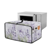 Renewold Toaster Oven Cover Stain-Resistant Air Fryer Smart Oven Protector with Storage Pockets Easy Clean Kitchen Appliance Accessories, 18.5 x 14.5 x 9 Inches, Horse Brown