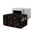 thumbnail image 1 of Renewold Toaster Oven Cover Stain-Resistant Air Fryer Smart Oven Protector with Storage Pockets Easy Clean Kitchen Appliance Accessories, 18.5 x 14.5 x 9 Inches, Cherry Black, 1 of 7