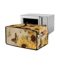 thumbnail image 1 of Renewold Toaster Oven Cover Stain-Resistant Air Fryer Smart Oven Protector with Storage Pockets Easy Clean Kitchen Appliance Accessories, 18.5 x 14.5 x 9 Inches, Sunflower Butterfly Retro, 1 of 7