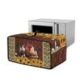 thumbnail image 1 of Renewold Toaster Oven Dust Cover Linen-Look Polyester Washable Convection Oven Air Fryer Small Appliance Protection Case Kitchen Accessories, 20.5 x 16.5 x 10 Inches, Rooster Sunflower, 1 of 7