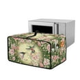 thumbnail image 1 of Renewold Toaster Oven Dust Cover with Storage Pockets Stain-Resistant Dust Protection Rectangular Microwave Oven Small Appliance Cover Case, 18.5 x 14.5 x 9 Inches, Hummingbird Flower Green, 1 of 7