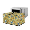thumbnail image 1 of Renewold Toaster Oven Protection Case with Accessory Pockets Dustproof Microwave Oven Air Fryer Protector Polyester Small Appliance Cover, 22.5 x 18.5 x 13 Inches, Butterfly Sunflower, 1 of 7