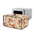 thumbnail image 1 of Renewold Toaster Oven Protective Cover Dustproof Smart Oven Air Fryer Protector Case with Pockets Easy Clean Kitchen Appliance Accessories, 18.5 x 14.5 x 9 Inches, Sunflower Floral Orange, 1 of 7