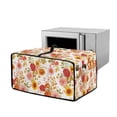 thumbnail image 1 of Renewold Toaster Oven Protective Cover Dustproof Smart Oven Air Fryer Protector Case with Pockets Easy Clean Kitchen Appliance Accessories, 22.5 x 18.5 x 13 Inches, Sunflower Floral Orange, 1 of 7