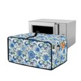 thumbnail image 1 of Renewold Toaster Oven Protector Easy Clean Microwave Oven Air Fryer Cover Dust Protection Polyester Kitchen Countertop Appliance Protector, 18.5 x 14.5 x 9 Inches, Butterfly Flower Blue, 1 of 7