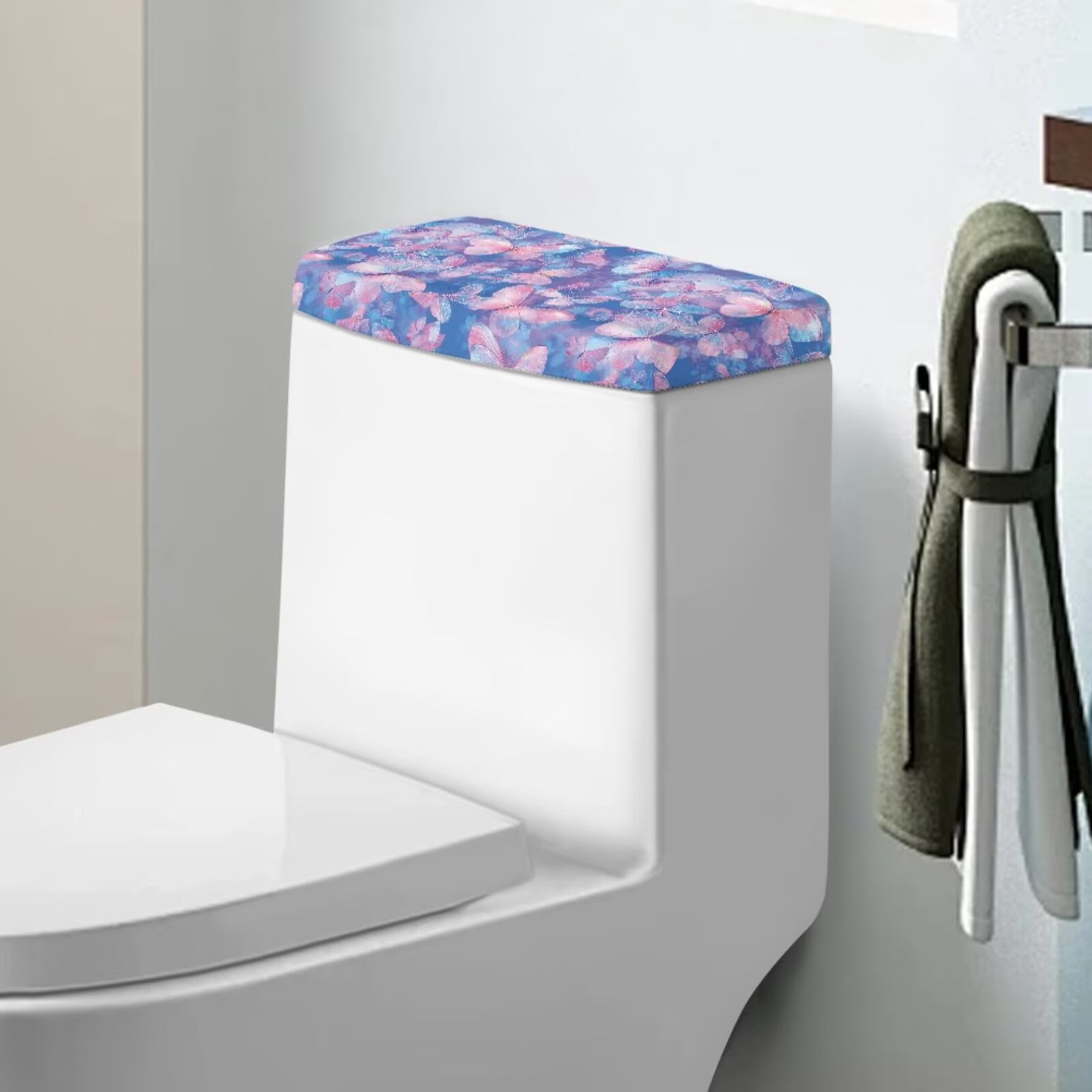 Renewold Toilet Tank Cover for Bathroom with Stretchable Edge, Stain ...