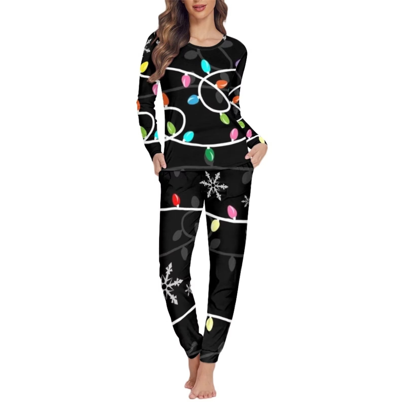 Renewold Tredny Colorful Lights Sleepwear Pajamas Set of 2 Women