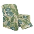thumbnail image 1 of Renewold Tropical Monstera Banana Leaf Reclining Sofa Cover Universal Stretch Sofa Recliner Cover 4 Pieces Recliner Couch Slipcover Polyester Spandex Furniture Protector for Kids, Pets, 1 of 8