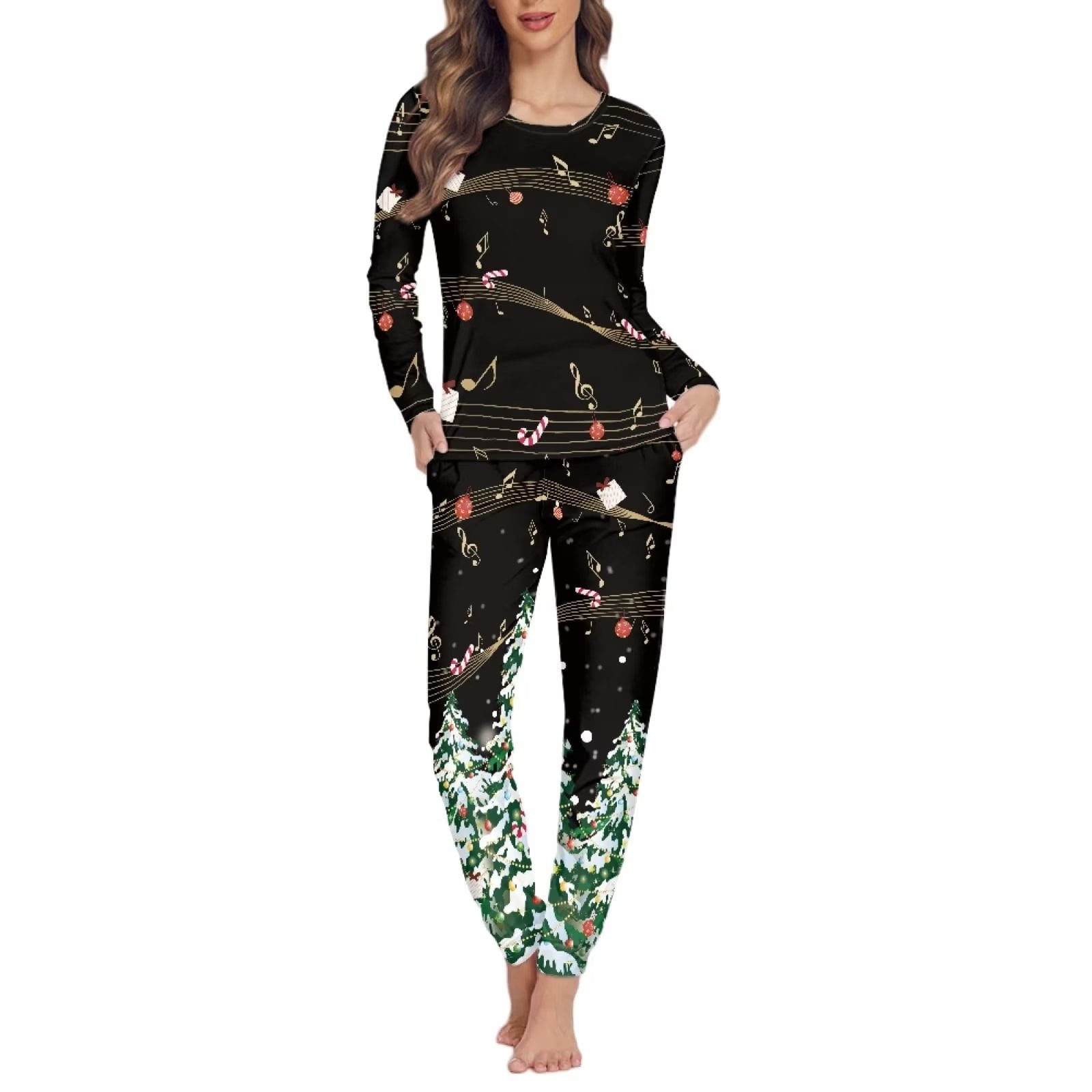 Thalia Sodi Candy Cane Pajama Pants Size M