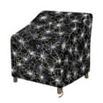 thumbnail image 1 of Renewold Waterproof Outdoor Chair Covers Weather-Resistant Presidential Rocking Chair Covers UV Protection for Patio Deck Porch Halloween Home Decor, 32"x35"x36", Spider Web Print Violet Black, 1 of 7