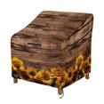 thumbnail image 1 of Renewold Waterproof Patio Chair Covers Anti-UV Weather-Resistant Patio Lounge Chair Covers Furniture Protection Fits up to 29W x 33D x 36H Inches, Sunflower Brown Wood Grain, 1 of 7