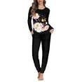 thumbnail image 1 of Renewold Women's Pajama Set Long Sleeve Sleepwear Ladies Soft Cozy Up Pjs Pink Floral Butterflies Print Lounge Set Casual Outdoor Jogger Sweatpants Size 5XL, 1 of 5