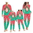 thumbnail image 1 of Renewold Women's Pajamas Sets Long Sleeve with Pants Soft Sleepwear O Neck 2 Piece Pjs Joggers Loung Set with Pockets Christmas Santa Xmas Trees Nightwear Size 4XL, 1 of 5