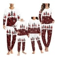 thumbnail image 1 of Renewold Women's Winter Pajama Set of 2 Comfy Christmas Home Wear Pajamas 2pcs Soft Pullover Tops Shirt Xmas Trees Snowflake Nightgown Sweatshirt Size 6XL, 1 of 5