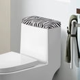 thumbnail image 1 of Renewold Zebra Stripe Printed Toilet Tank Lid Cover Splash and Stain Resistant Toilet Tank Protector Cover Stretchable Suitable for Bathroom, 1 of 6