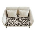 thumbnail image 1 of Renewold Zebra Stripes Beige Couch Seat Cushion Slipcover Individual Sofa Seat Cover Universal Loveseat Seat Cushion Cover with Elastic Bottom for Living Room Decor, M, 1 of 2