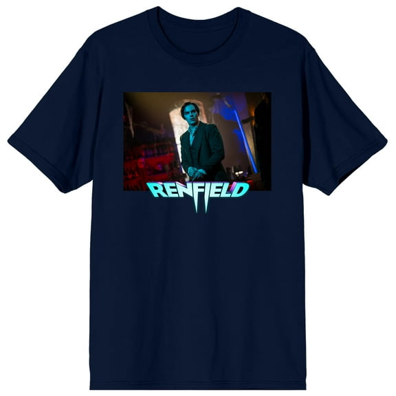 Renfield R.M. Renfield Standing Pose Crew Neck Short Sleeve Navy Men's T-shirt-Medium