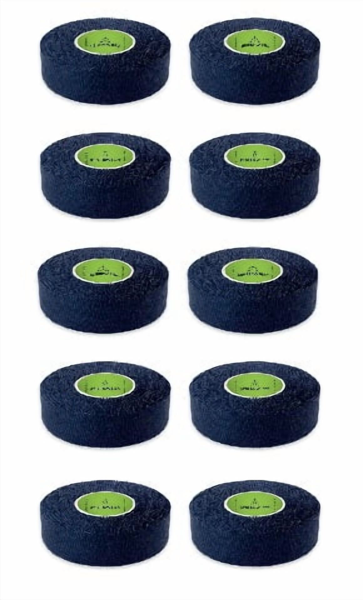 Renfrew 10 Roll Pack, Ice Hockey Stick Blade Handle Tape, Black, 24mm x 25yd