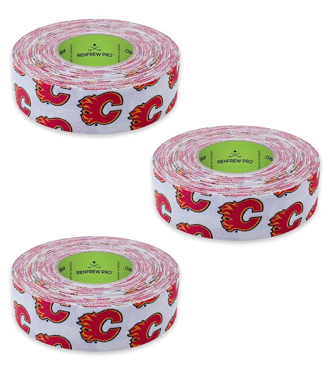 Renfrew 3 Pack NHL Team Hockey Stick, Blade, Shaft, Bat Sport TAPE - 1" x 20 yds