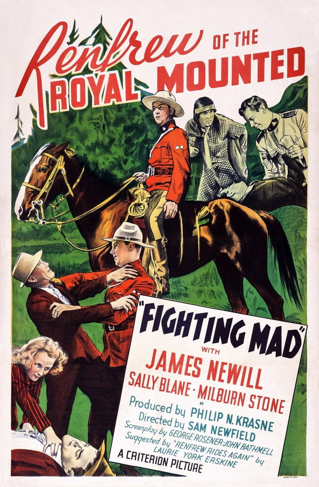 Renfrew Of The Royal Mounted U Canvas Art - (24 x 36)