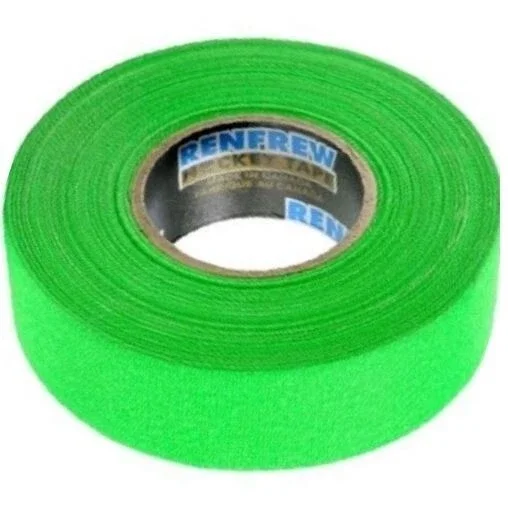 Renfrew Pro (1) Single Roll Bright Green Cloth Hockey Stick, Blade Tape - 24Mm X