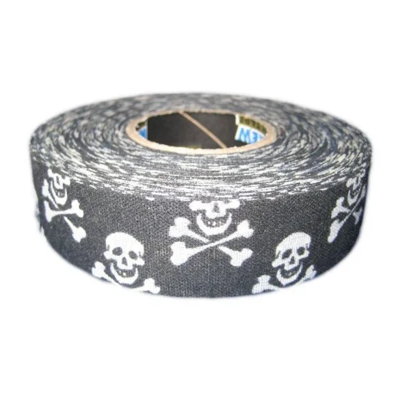 Renfrew Pro (1) Single Roll Skulls & Crossbones Cloth Hockey Stick, Blade Tape -