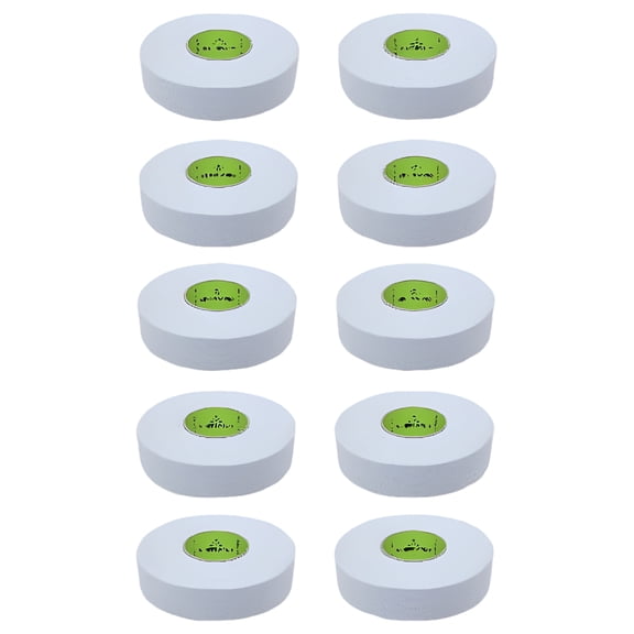 Renfrew Pro Ice Hockey WHITE Cloth Tape - Stick, Blade, Handle - 10 Roll Pack