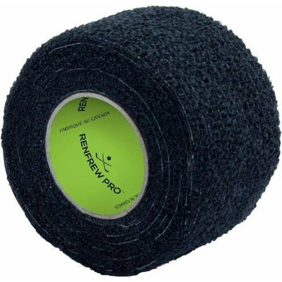 Renfrew 1 Roll StretchRap Grip Tape | Hockey, Baseball Bat, All Sports - Black