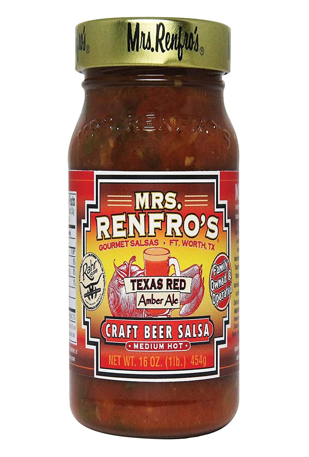 Renfro Salsa,Texas Red,Crft 16 Oz (Pack Of 6)
