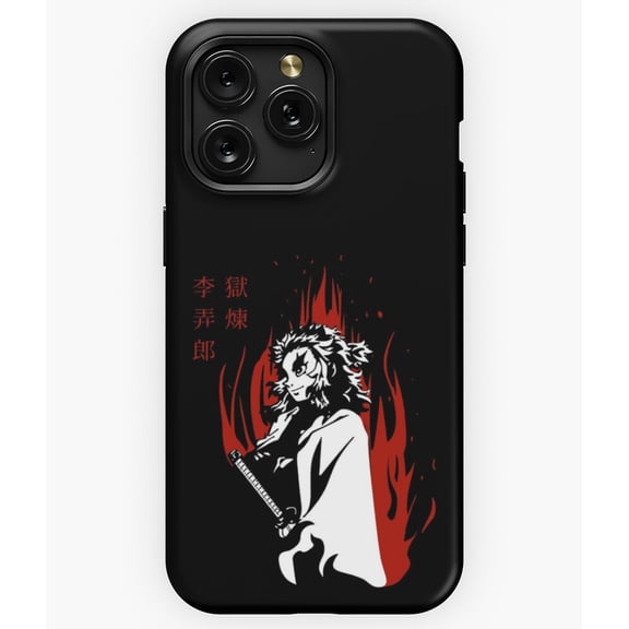 Rengoku Flame Hashira Anime Art G1588 Phone Case for iPhone17 16 15 14 13 12 11 Pro Max