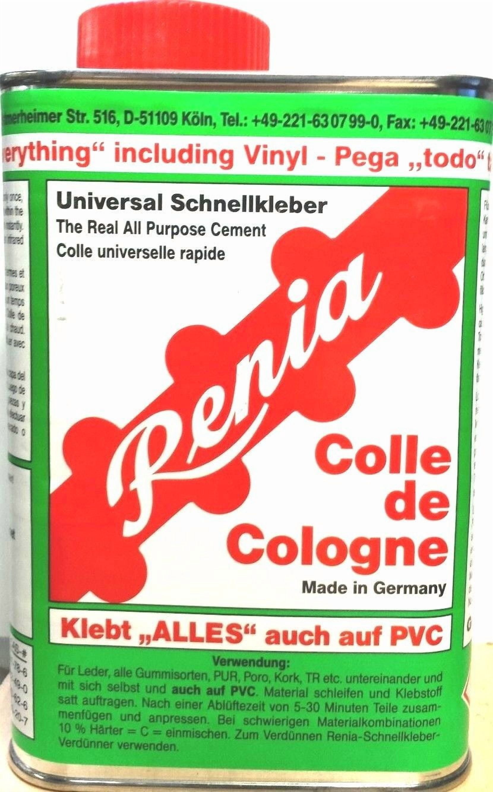 Renia Cement Glue Bonds Everything Vinyl,Leather,Rubber Shoe Glue, Adhesive 1 Lt