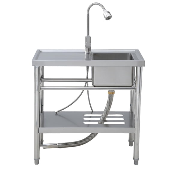 Renikay 29.5 x 15.7 x 29.5 Inch Commercial Freestanding Utility Sink ...