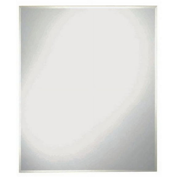 Renin 6124283 30 x 36 in. Frameless Beveled Edge Wall Mirror, Silver
