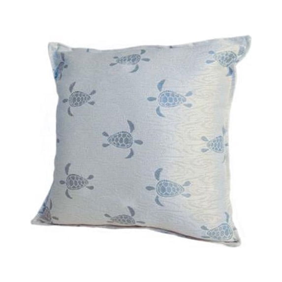 Rennie & Rose 1252A Turtle Blue 18 in. Stuffed Pillow
