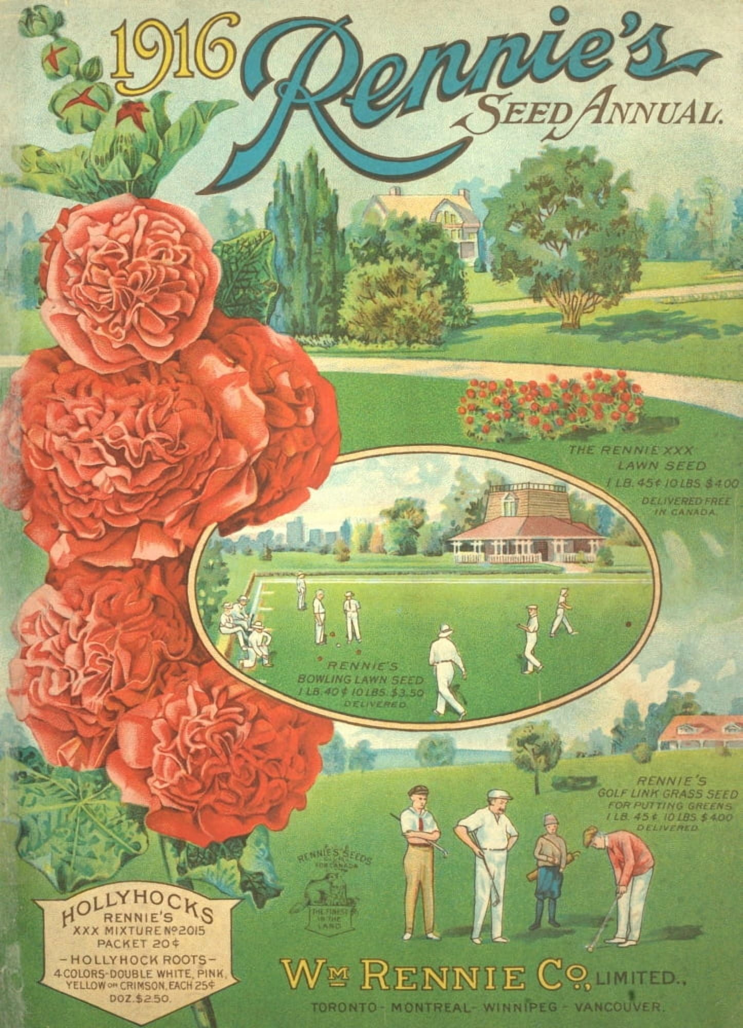 Rennies Seed Annual 1916 1 Canvas Art -  (18 x 24)