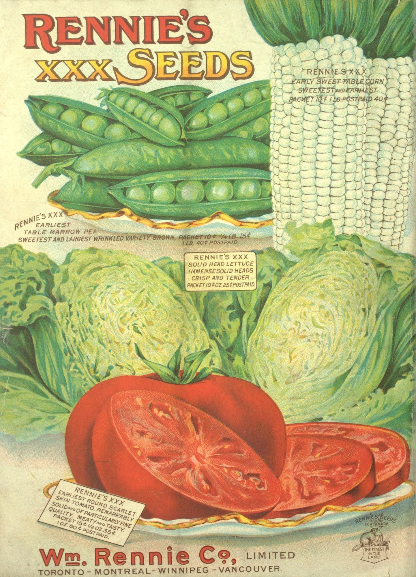 Rennies Seed Annual 1916 2 Canvas Art - (24 x 36)