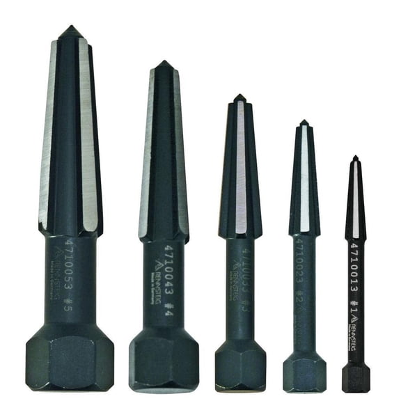 Knipex 9R 471 900 3 1-5-Size Screw Extractor Double-Edged Pouch Set - 5pc