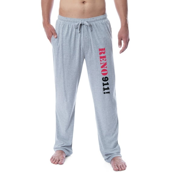 Reno 911! Mens' Comedy Central TV Show Cops Logo Sleep Pajama Pants