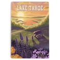 thumbnail image 1 of Reno, Nevada, Bear and Spring Flowers, Lithograph (12x18 Aluminum Art, Indoor Outdoor Metal Sign Decor), 1 of 5