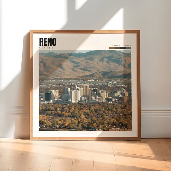 Reno Wall Art Reno Nevada Reno Photography Reno Photo Reno Wall Print Reno Decor Reno Nv Gift P #224, Unframed Paper Print