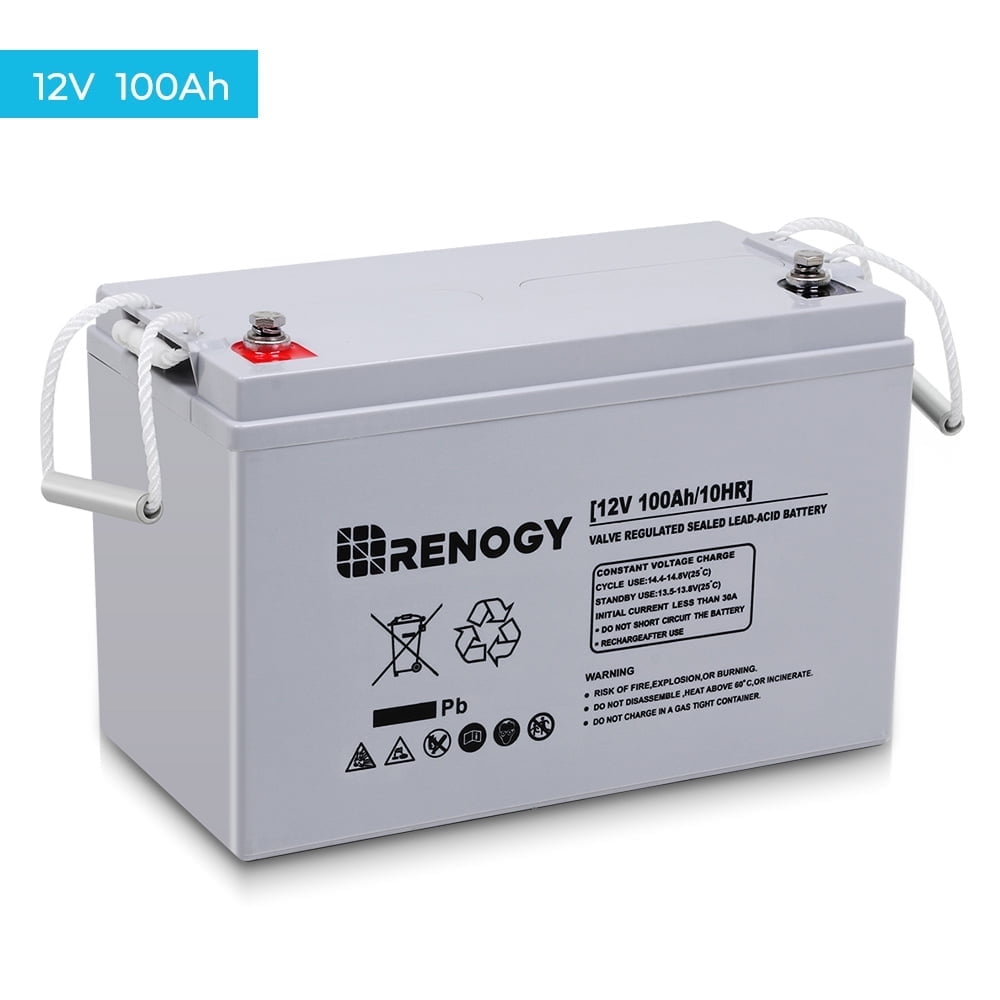 Walmart discount codes: Renogy 100Ah Deep Cycle AGM Battery 12 Volt, 1100A Max Discharge Current, Safe Charge Appliances, RVs, Marine, Solar, off-Grid