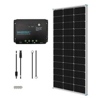 Renogy 100W Solar Pannel Kit with 30A PWM Charge Controller, 500Wh Daily Output, UL Certified Weatherproof Bluetooth Monitoring Expandable to 400W