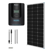 Renogy 100W Monocrystalline Solar Pannel Kit, 400Wh Daily Output High Efficiency, 20A MPPT Charging Weatherproof Design