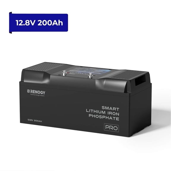 Renogy 12V 100Ah Lithium LiFePO4 Battery, 5000+Deep Cycles, Bluetooth & Self-heating Function, Backup Power for RV, Cabin, and Marine Applications