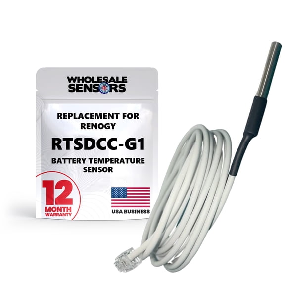 Renogy 12V 20A/40A/60A DC to DC Replacement Battery Temperature Sensor with on-board Battery Charger 12 Month Warranty